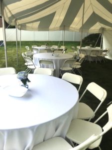 Outdoor engagement party