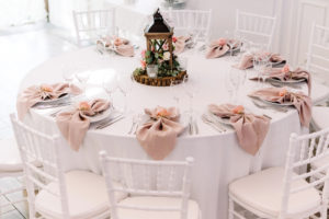 Pretty table wedding rentals.