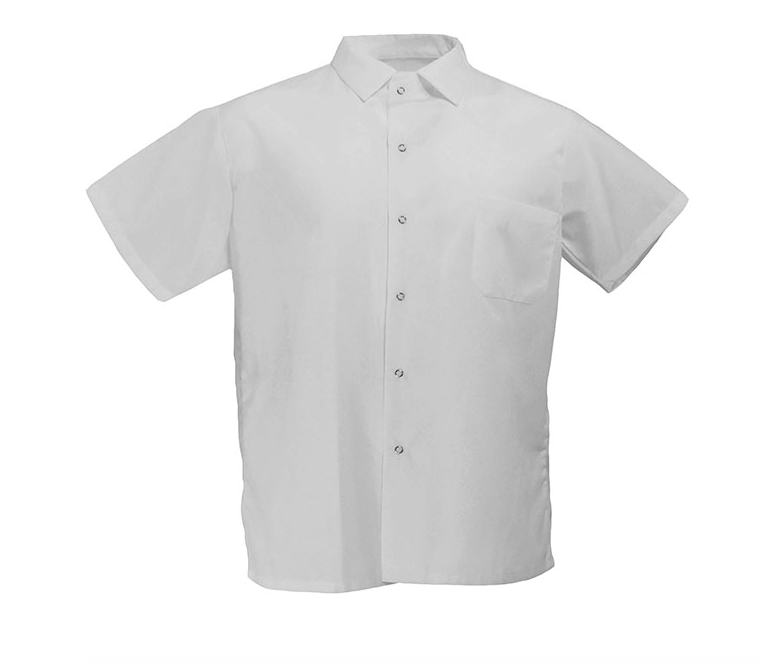 white cook shirt